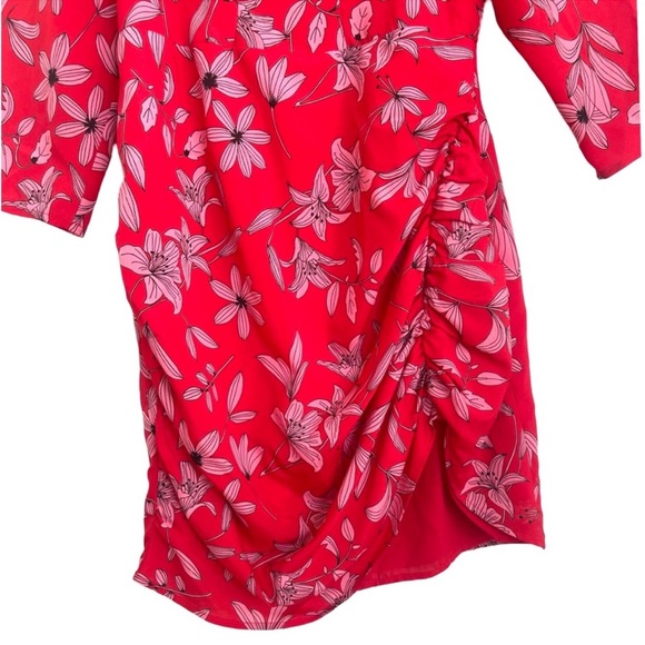 Camilla Coelho Revolve Lidia Dress Pink Red Flora S - Picture 4 of 8